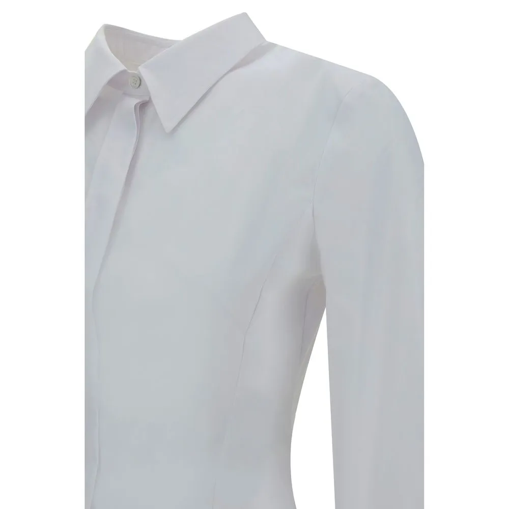 Alexander McQueen Pleatd Peplum Shirt