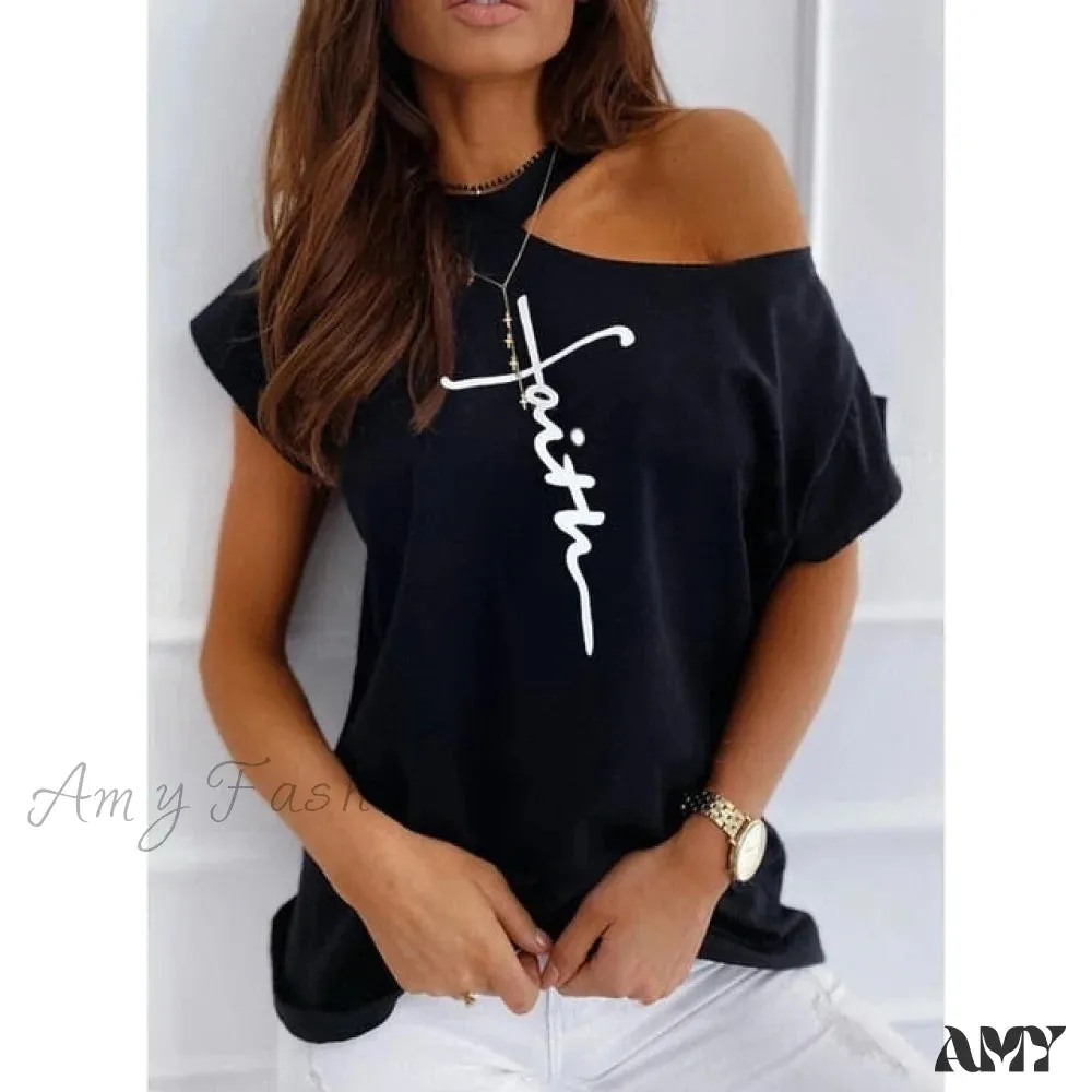 Amy Fashion - Sexy Off Shoulder T-Shirts