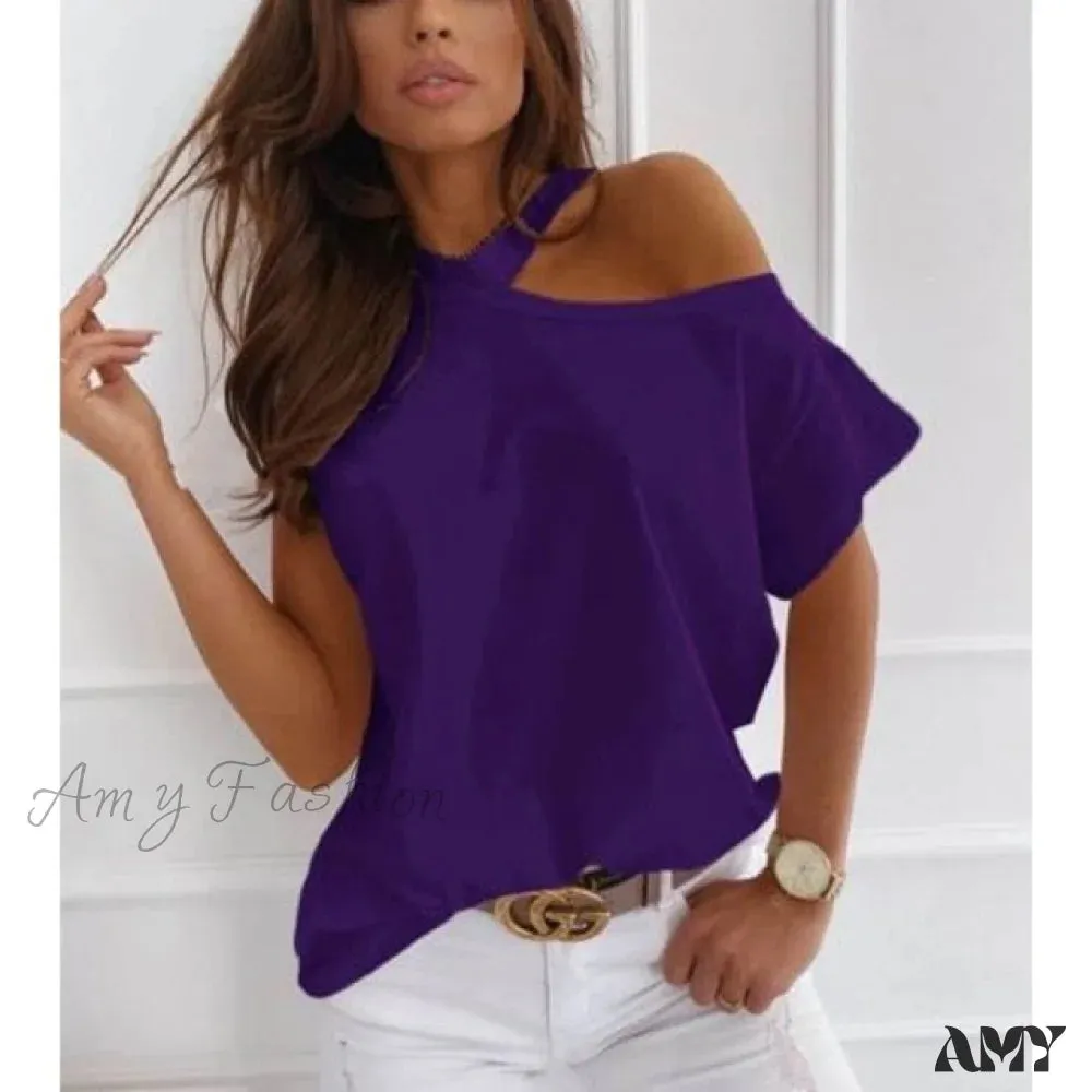 Amy Fashion - Sexy Off Shoulder T-Shirts