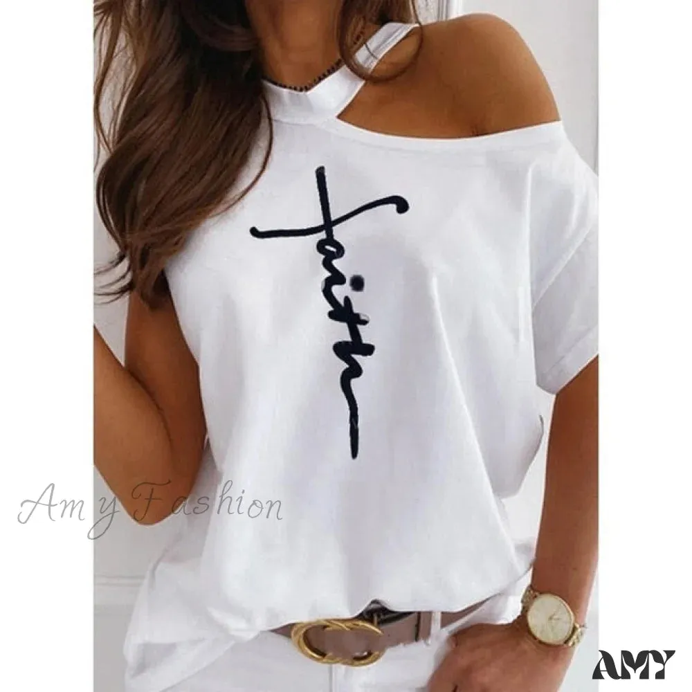 Amy Fashion - Sexy Off Shoulder T-Shirts