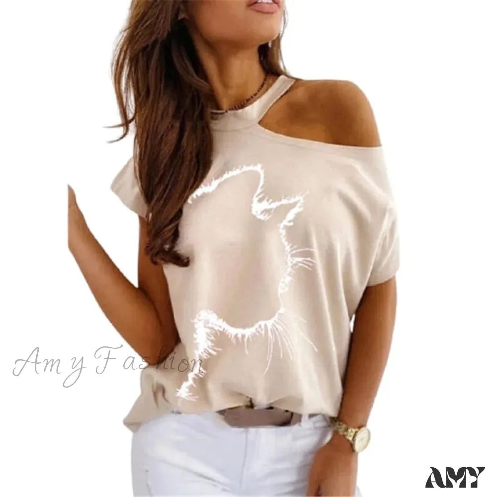 Amy Fashion - Sexy Off Shoulder T-Shirts