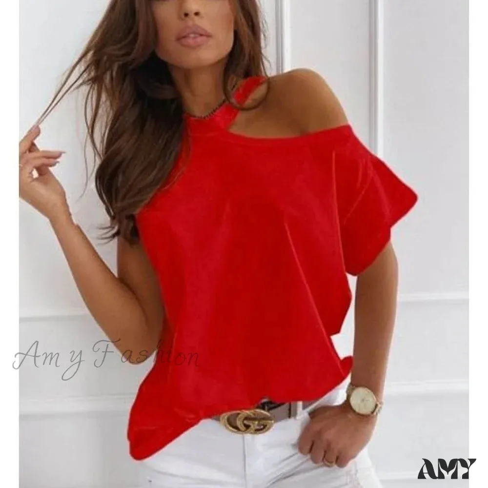 Amy Fashion - Sexy Off Shoulder T-Shirts