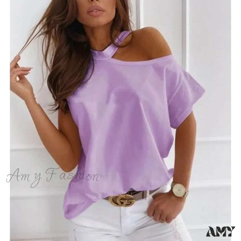 Amy Fashion - Sexy Off Shoulder T-Shirts