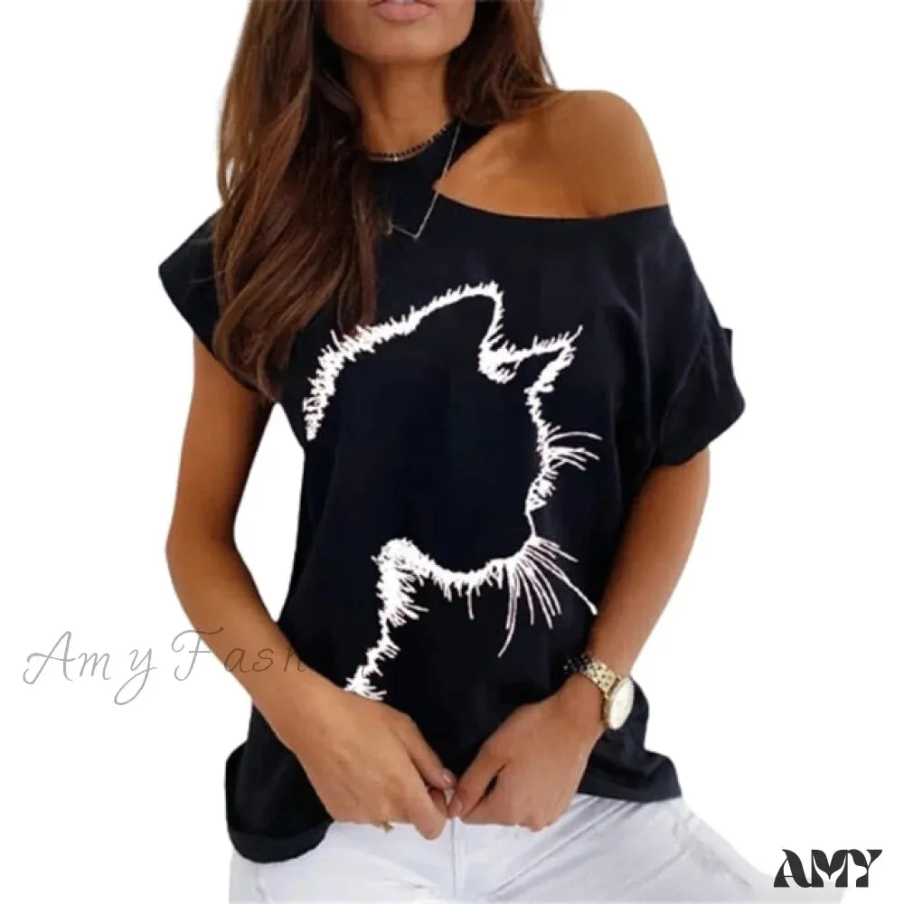 Amy Fashion - Sexy Off Shoulder T-Shirts