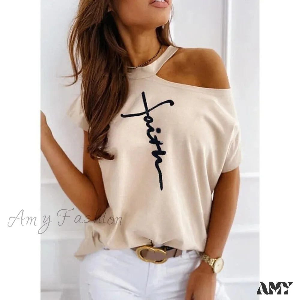 Amy Fashion - Sexy Off Shoulder T-Shirts