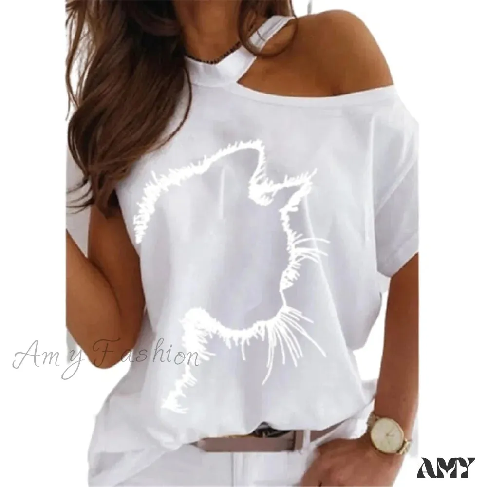 Amy Fashion - Sexy Off Shoulder T-Shirts