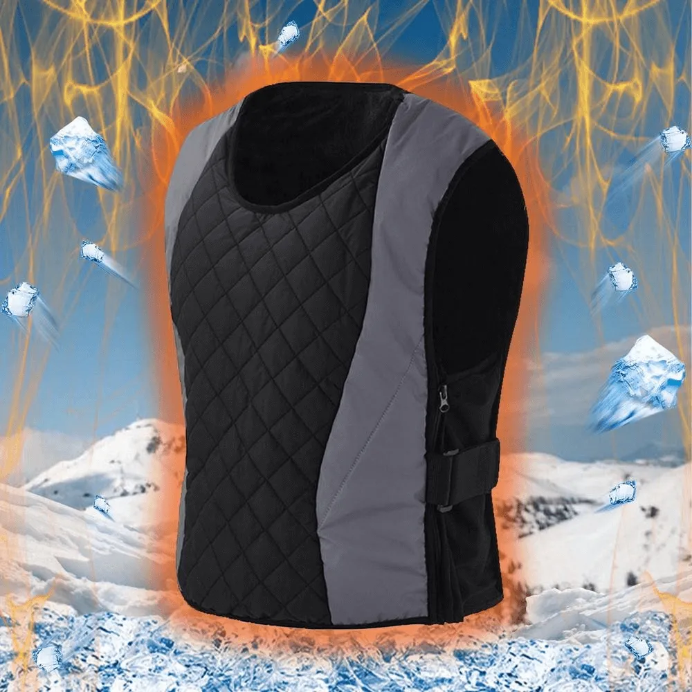 Artificial Rabbit Fur Warm Cycling Vest with Waist Adjustable - SF0408