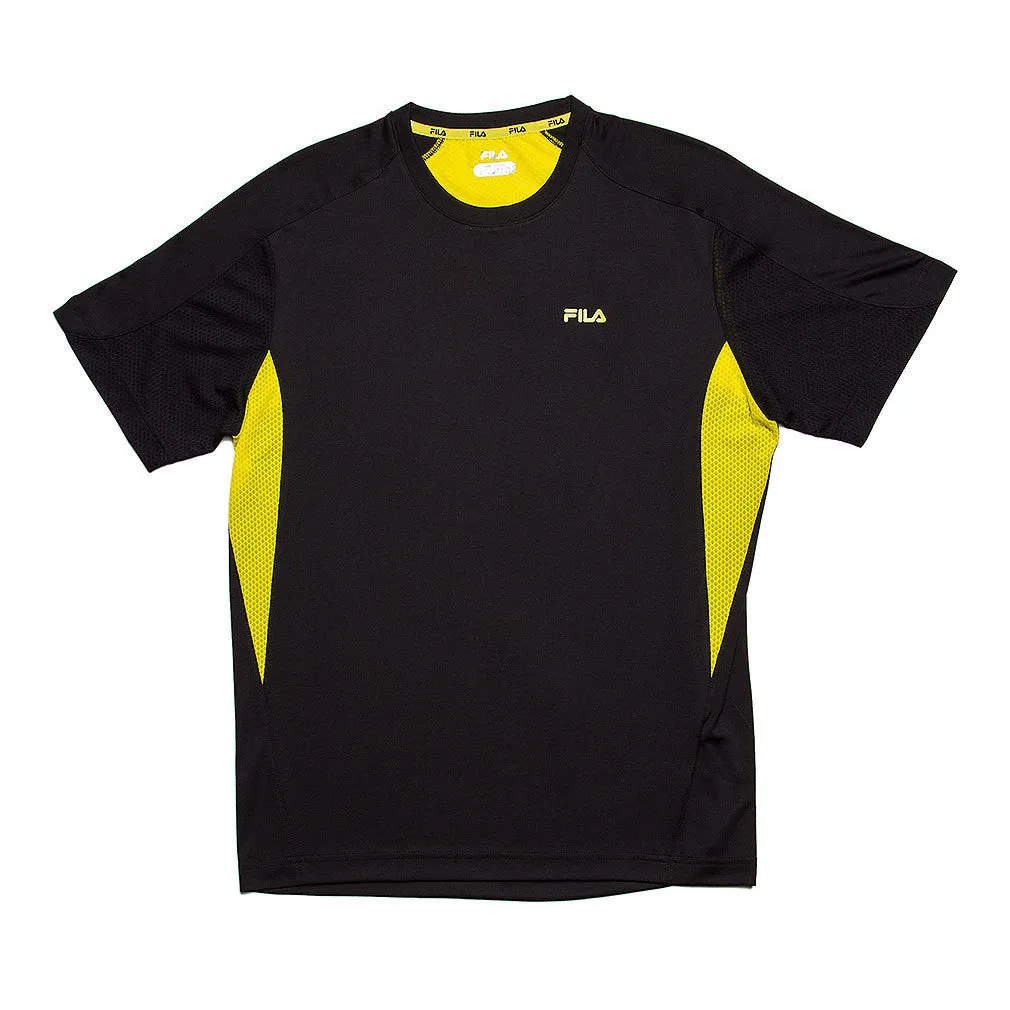 Center Court Embossed Crewneck Tennis T-Shirt by Fila