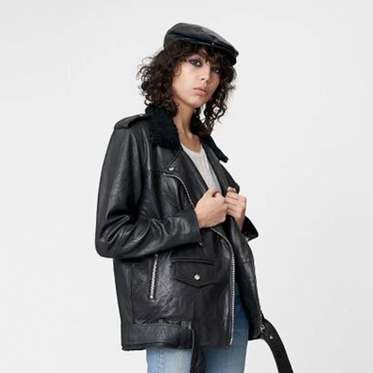 Deadwood Uma Leather Jacket Black