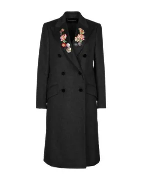 Dolce & Gabbana Women Coat Lead 10 UK