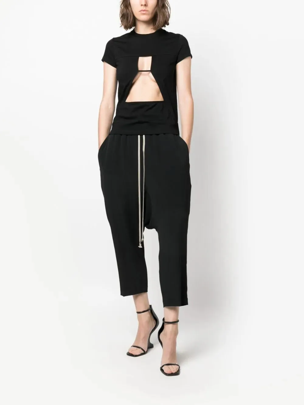 Drawstring Cropped Pants