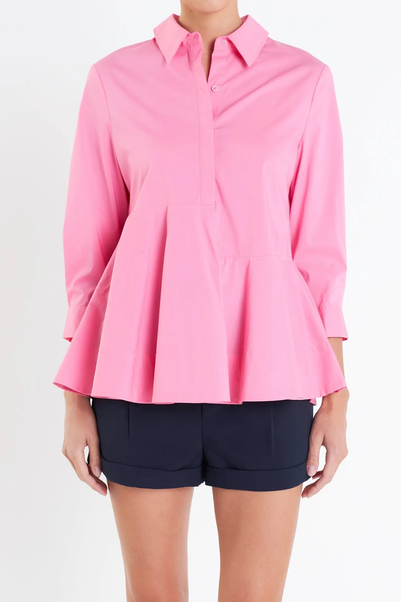 English Factory - Peplum Waist Detailed Blouse