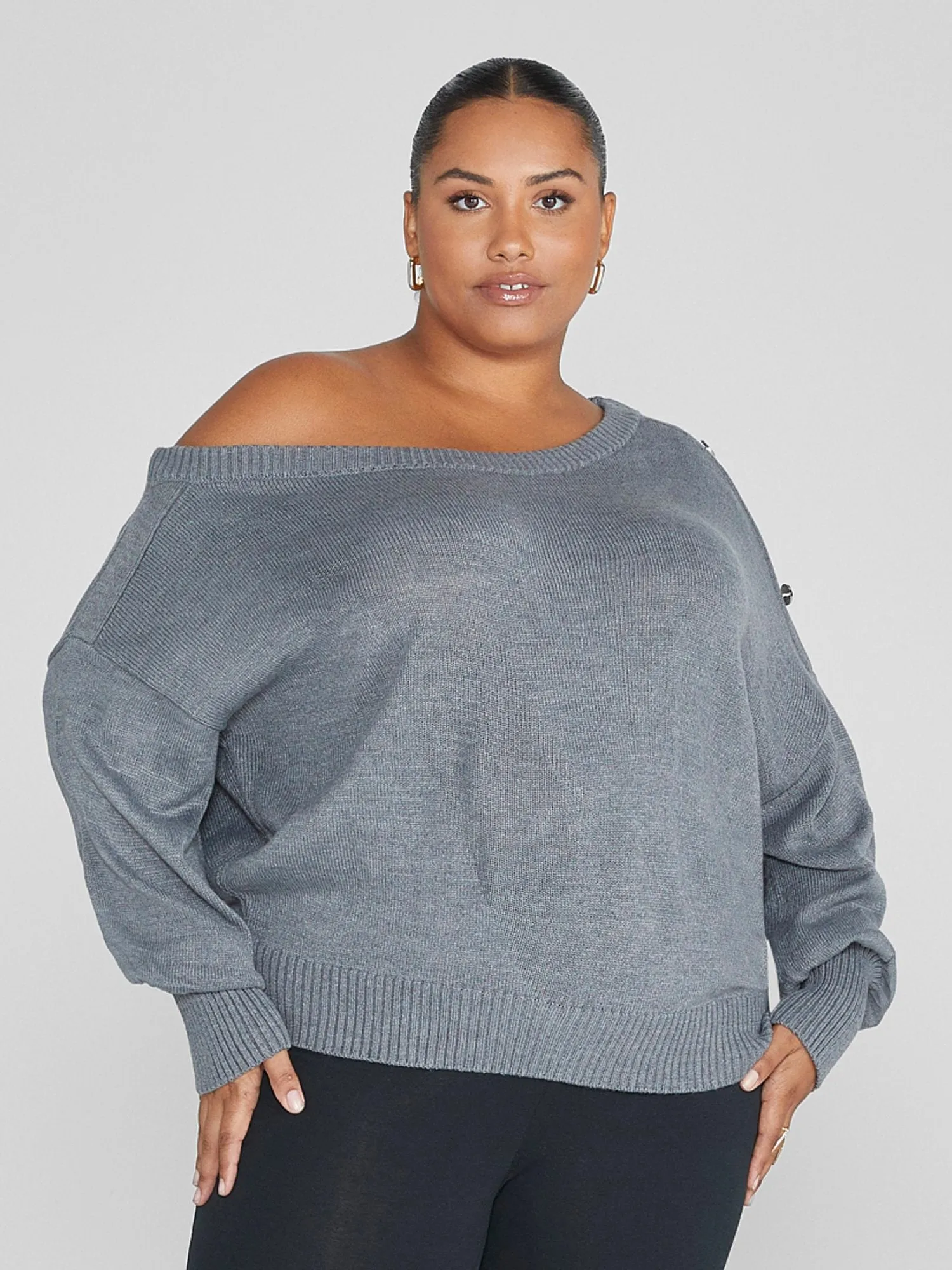 Fashion To Figure - Adrienne Off-Shoulder Sweater