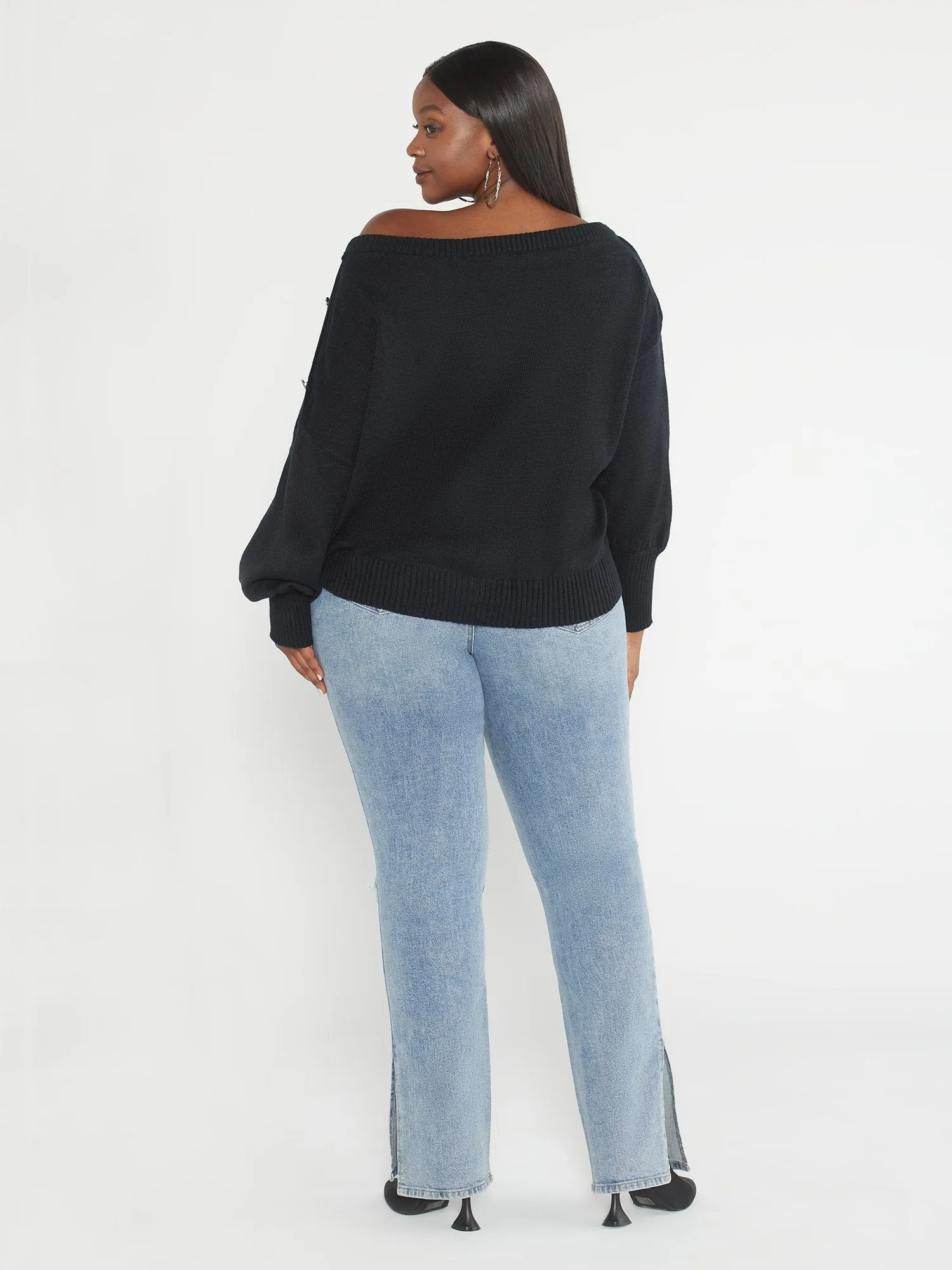 Fashion To Figure - Adrienne Off-Shoulder Sweater