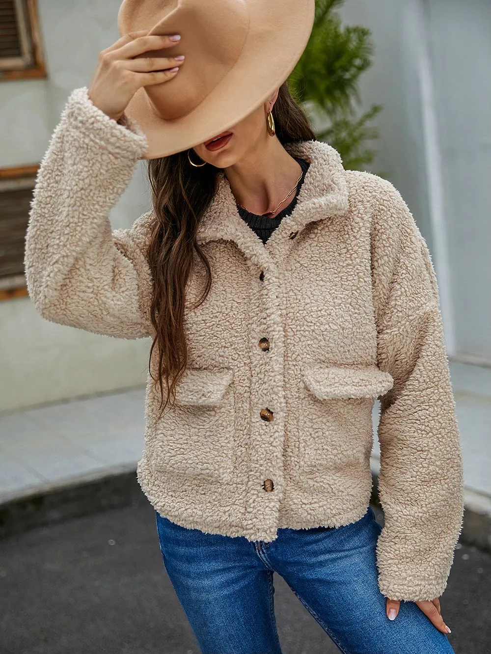 Faux Shearling Teddy Jacket