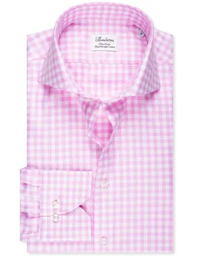 Fitted Check Shirt Pink