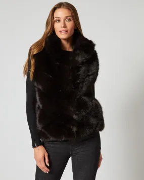 Fox Faux Fur Zip Vest