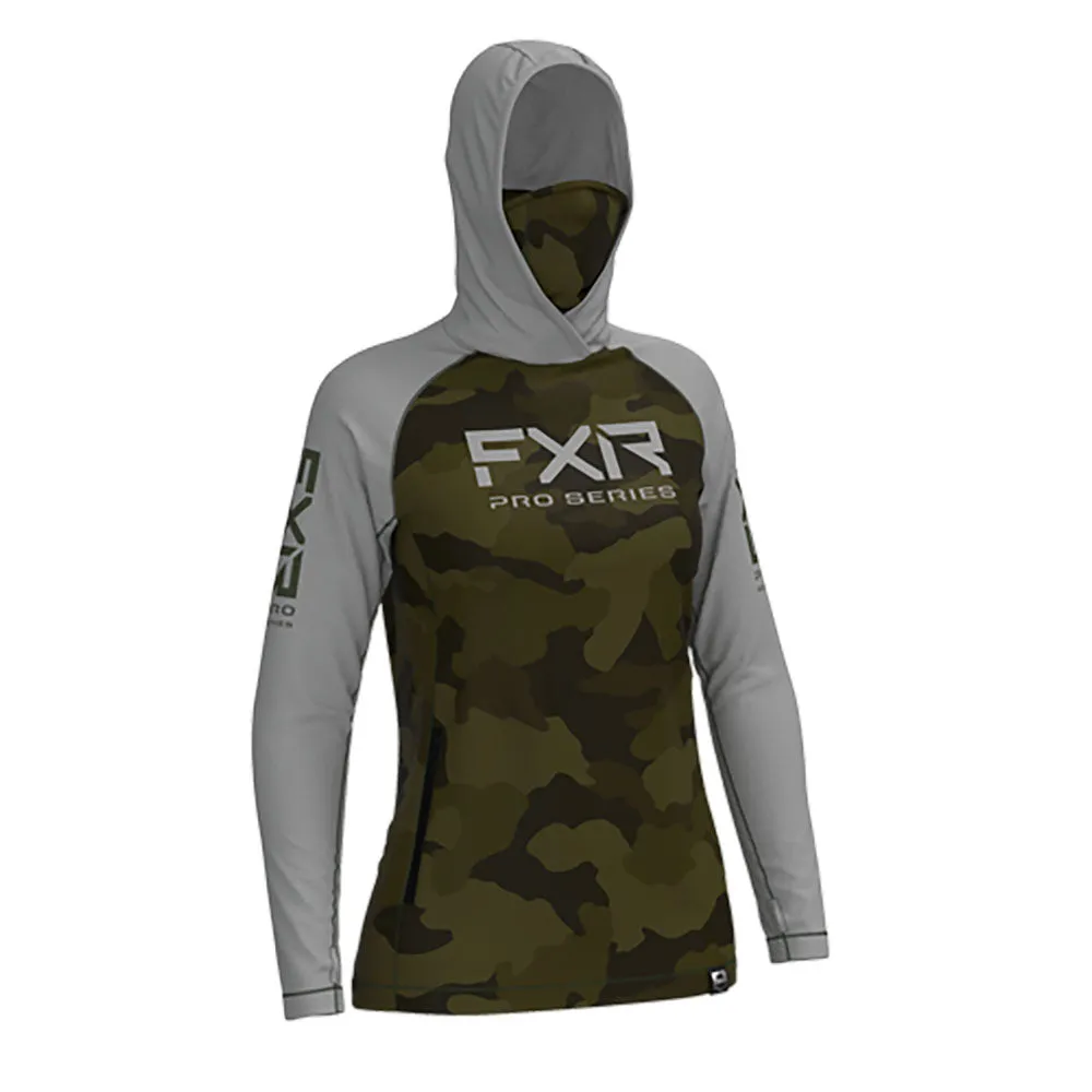 FXR Pro Air UPF PO Hoodie Army Camo/Grey Green