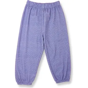 Garrett Banded Pants - Royal Mini Gingham