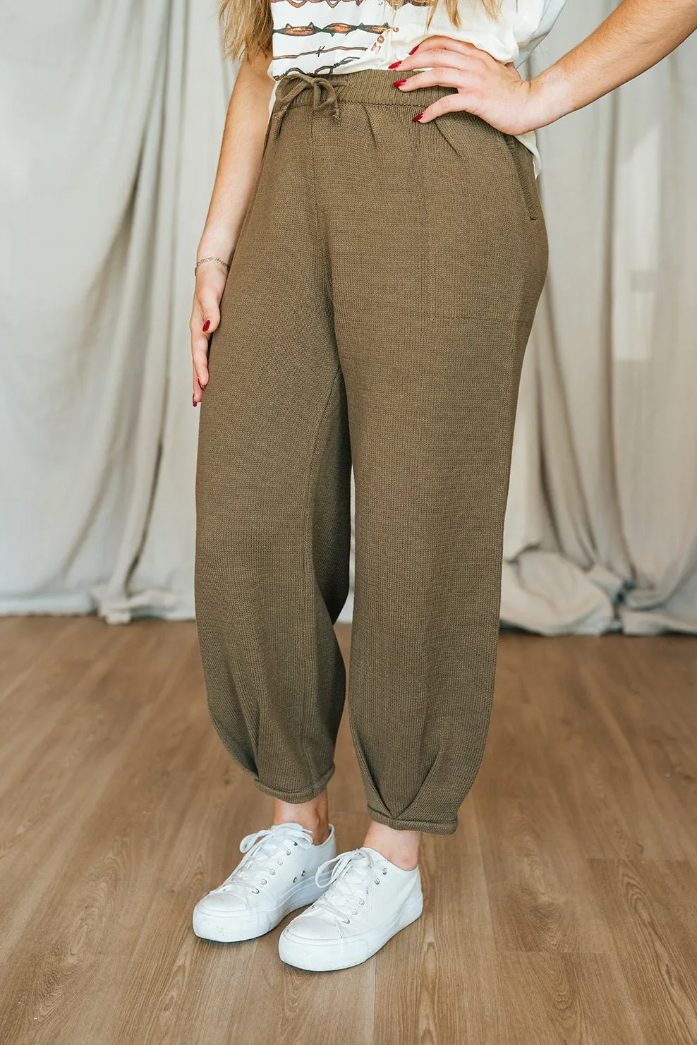 Green Slouchy Pants