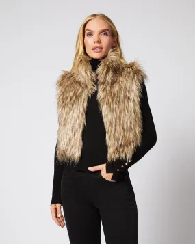 Kate Natural Shine Faux  Fur Vest