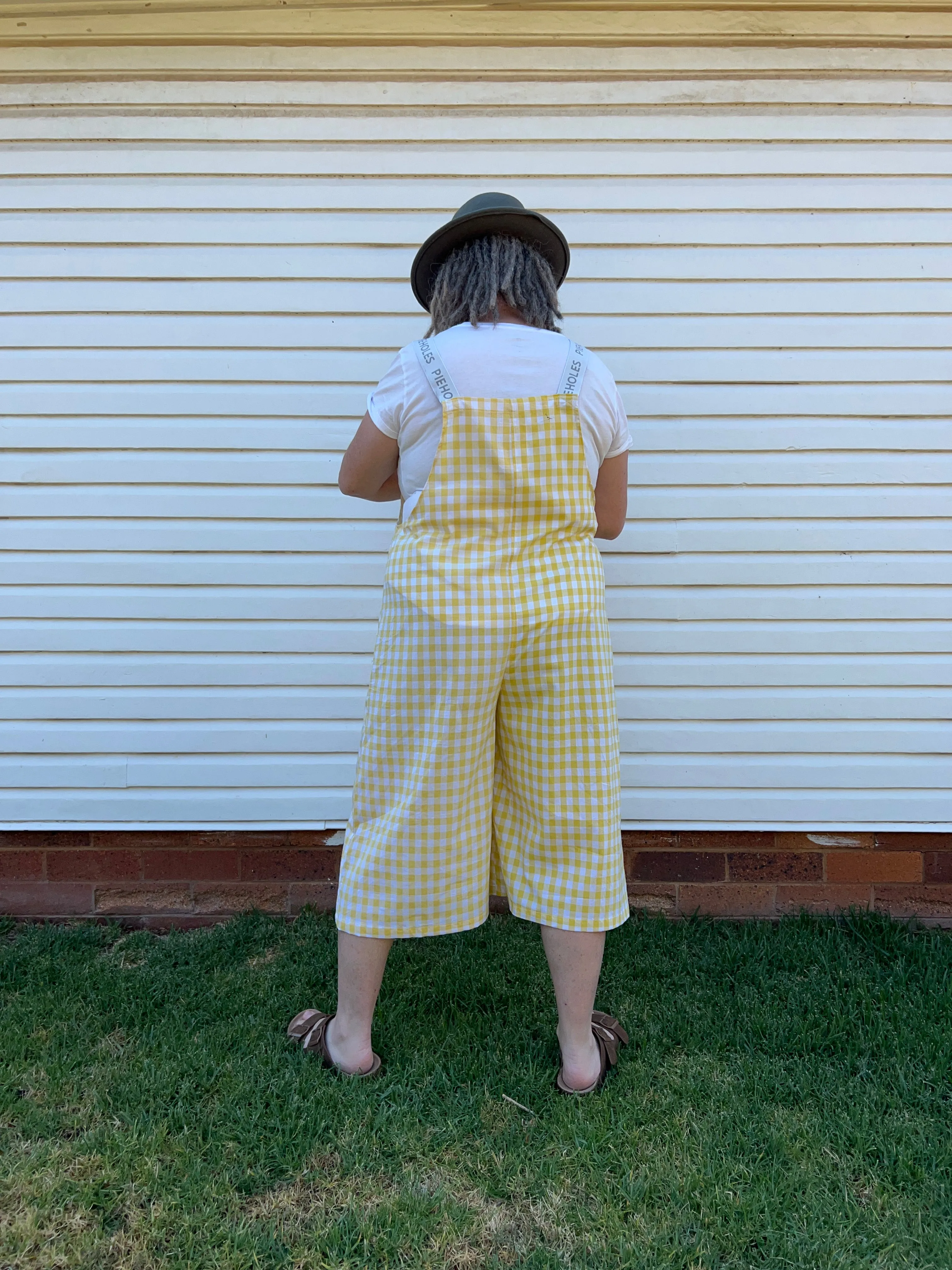 Lemon check Picnic Pants