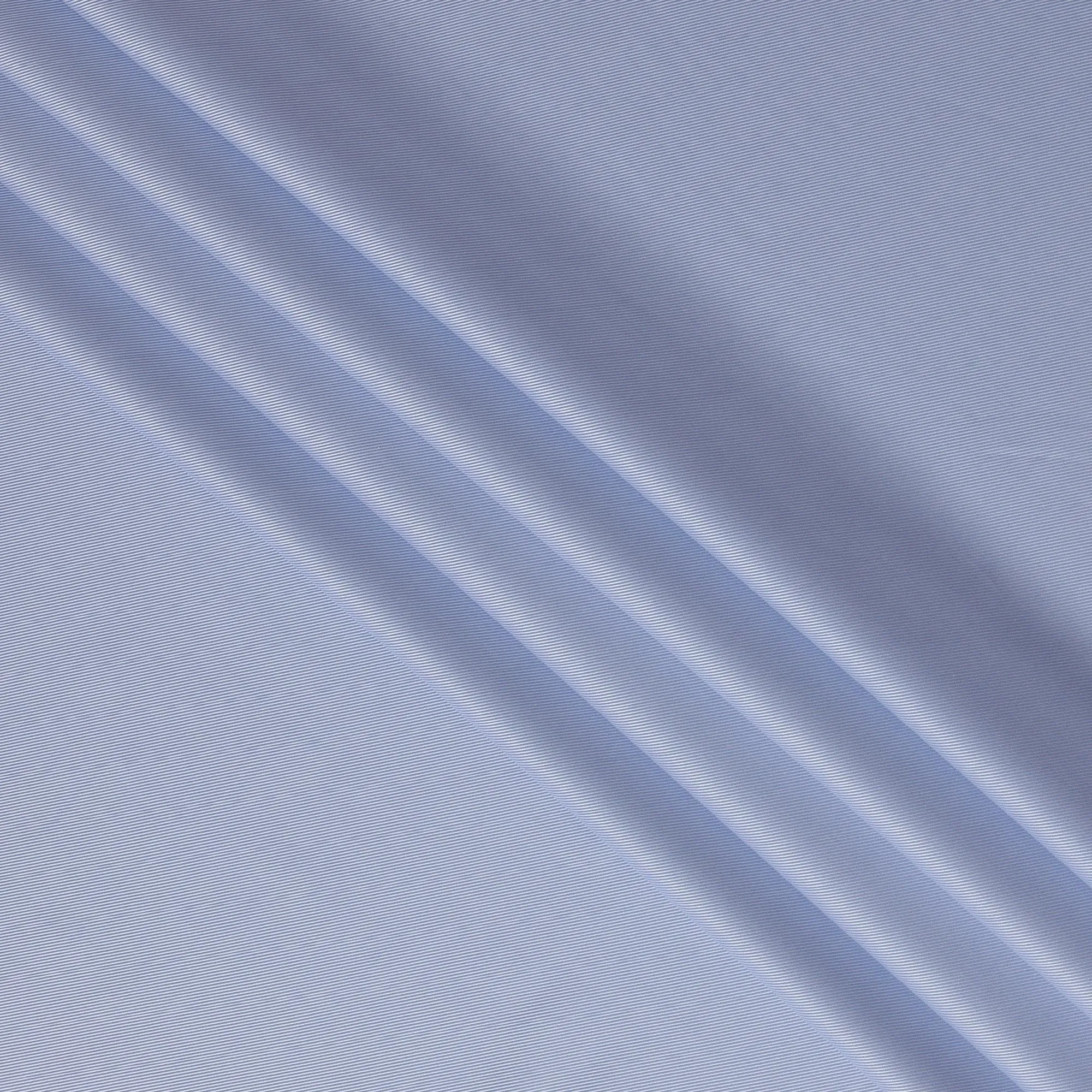 Light Blue Herringbone 100% Cotton Shirting Fabric, 150 cm Width, Made in Italy-D20491