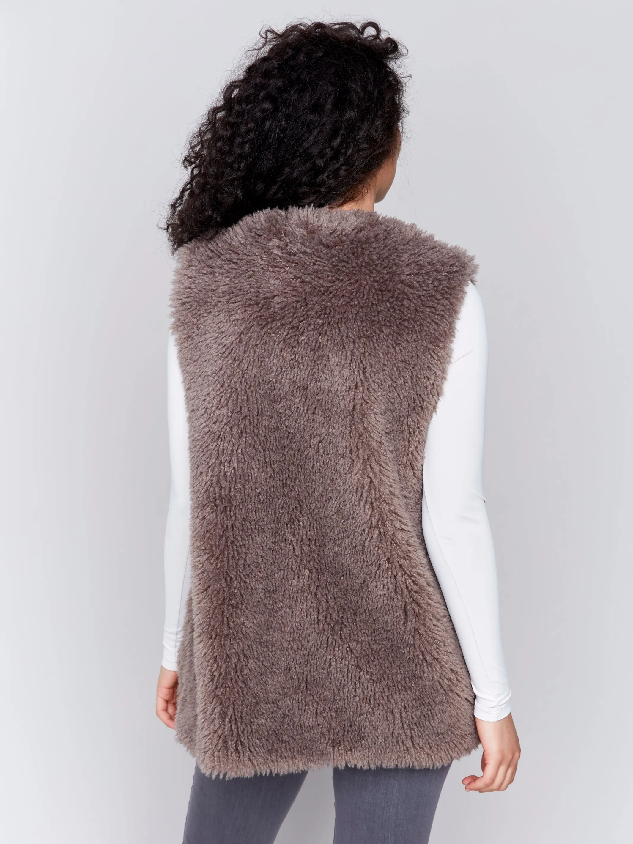 Long Faux Fur Vest