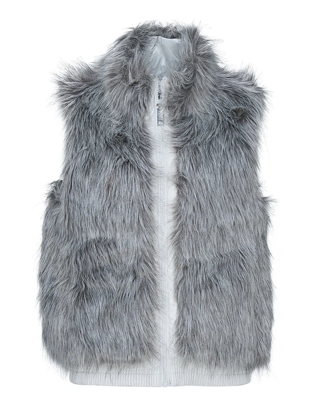 Long Fur Reversable Vest