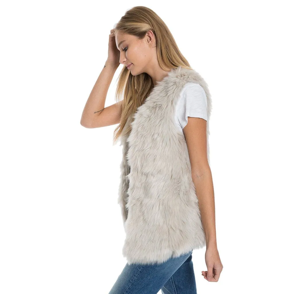 Melange Fur Vest