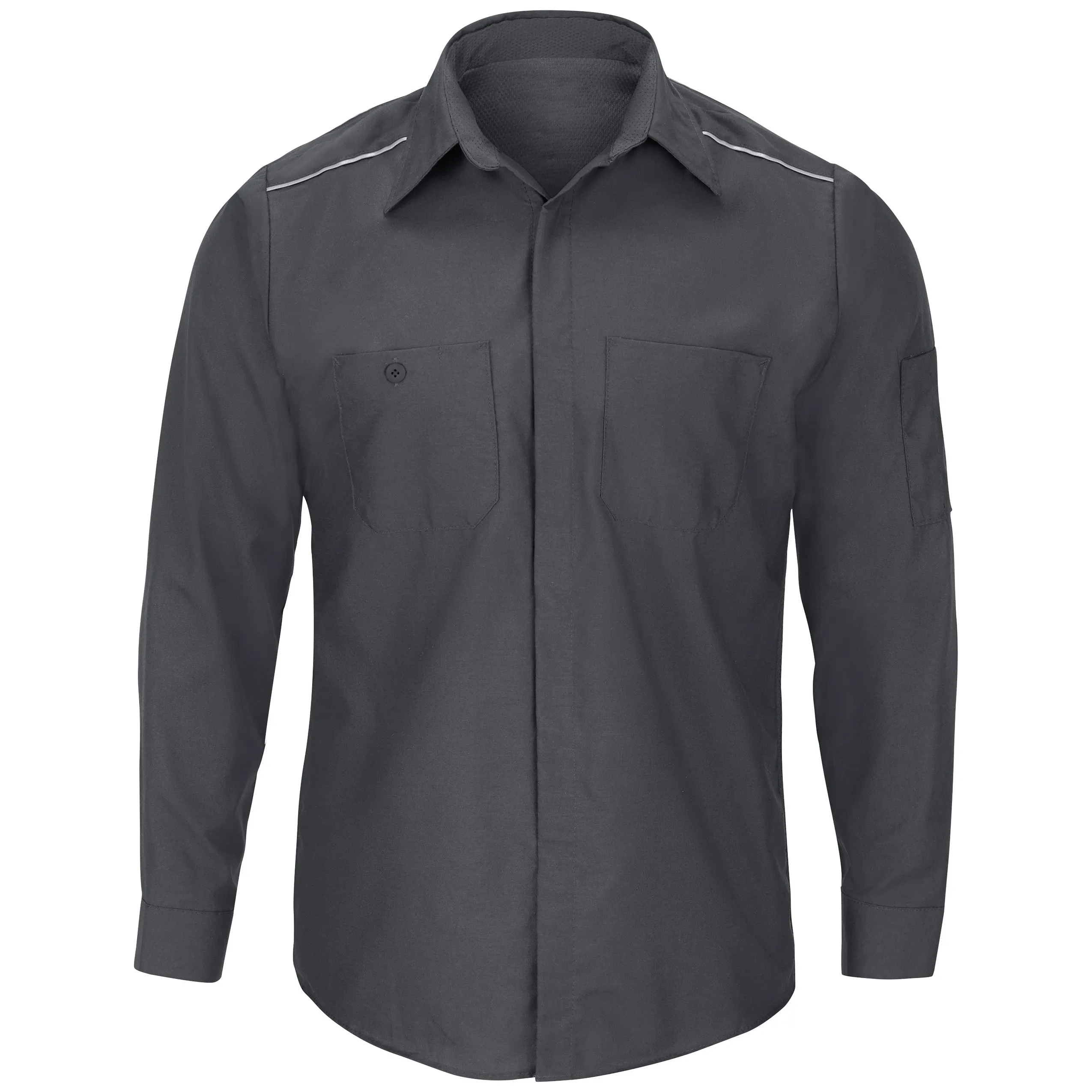 Men's Long Sleeve Pro Airflow Work Shirt SP3A - Charcoal