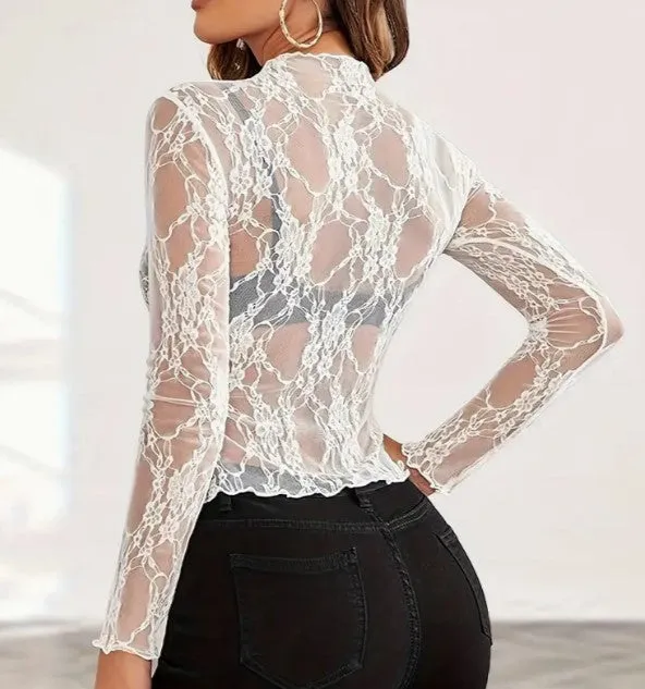 Mesh Lace Top