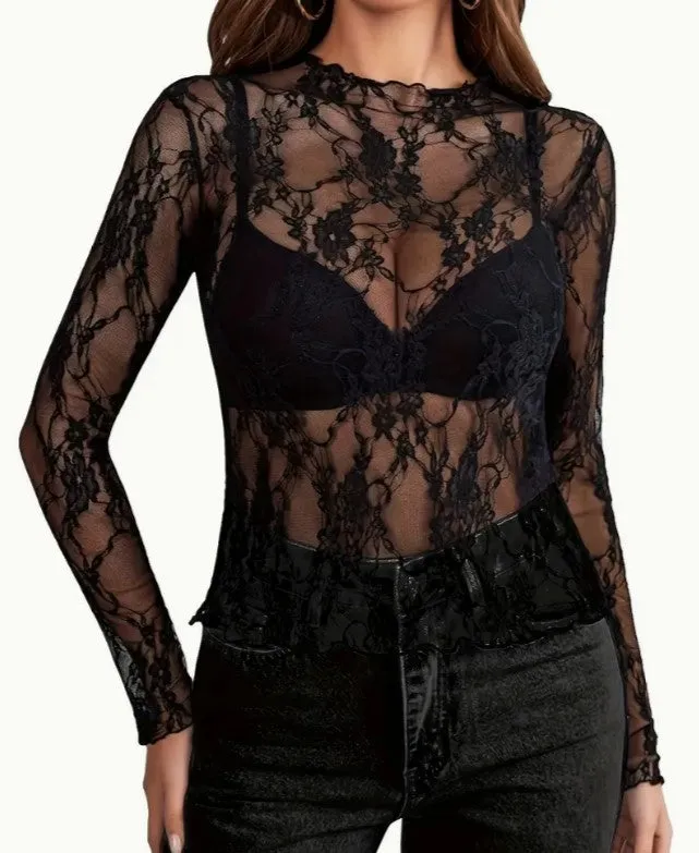 Mesh Lace Top