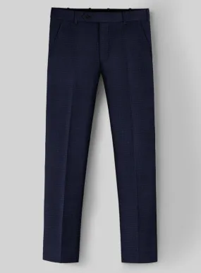 Napolean Alda Gingham Blue Wool Pants