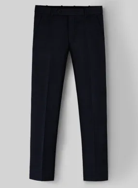 Napolean Alda Gingham Dark Blue Wool Pants