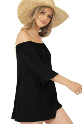 Off Shoulder Ruffled Sleeve