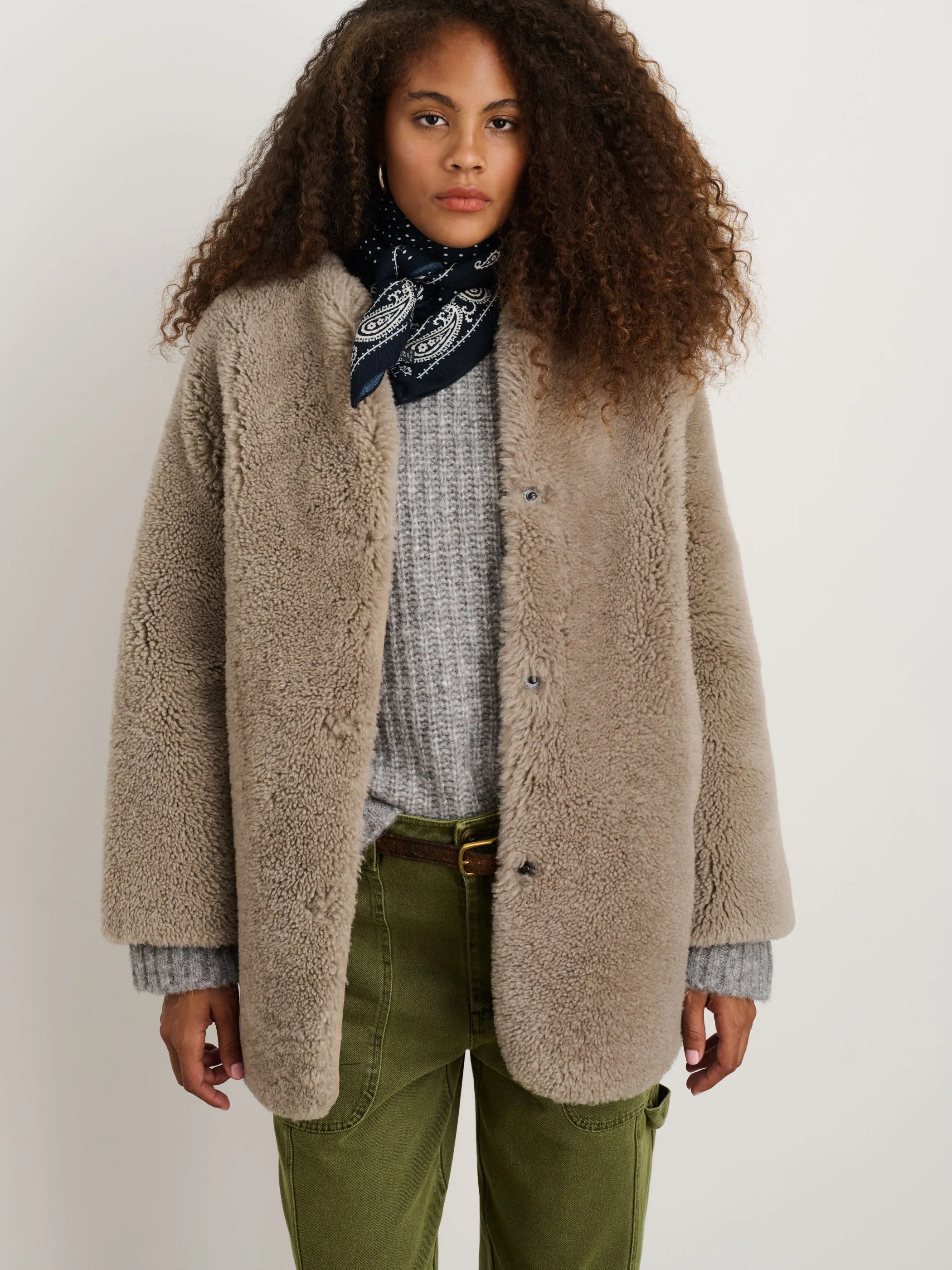 Owen Barry x Alex Mill Mae Shearling Coat