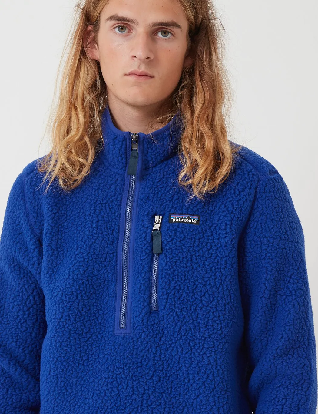 Patagonia Retro Pile Fleece Pullover - Cobalt Blue