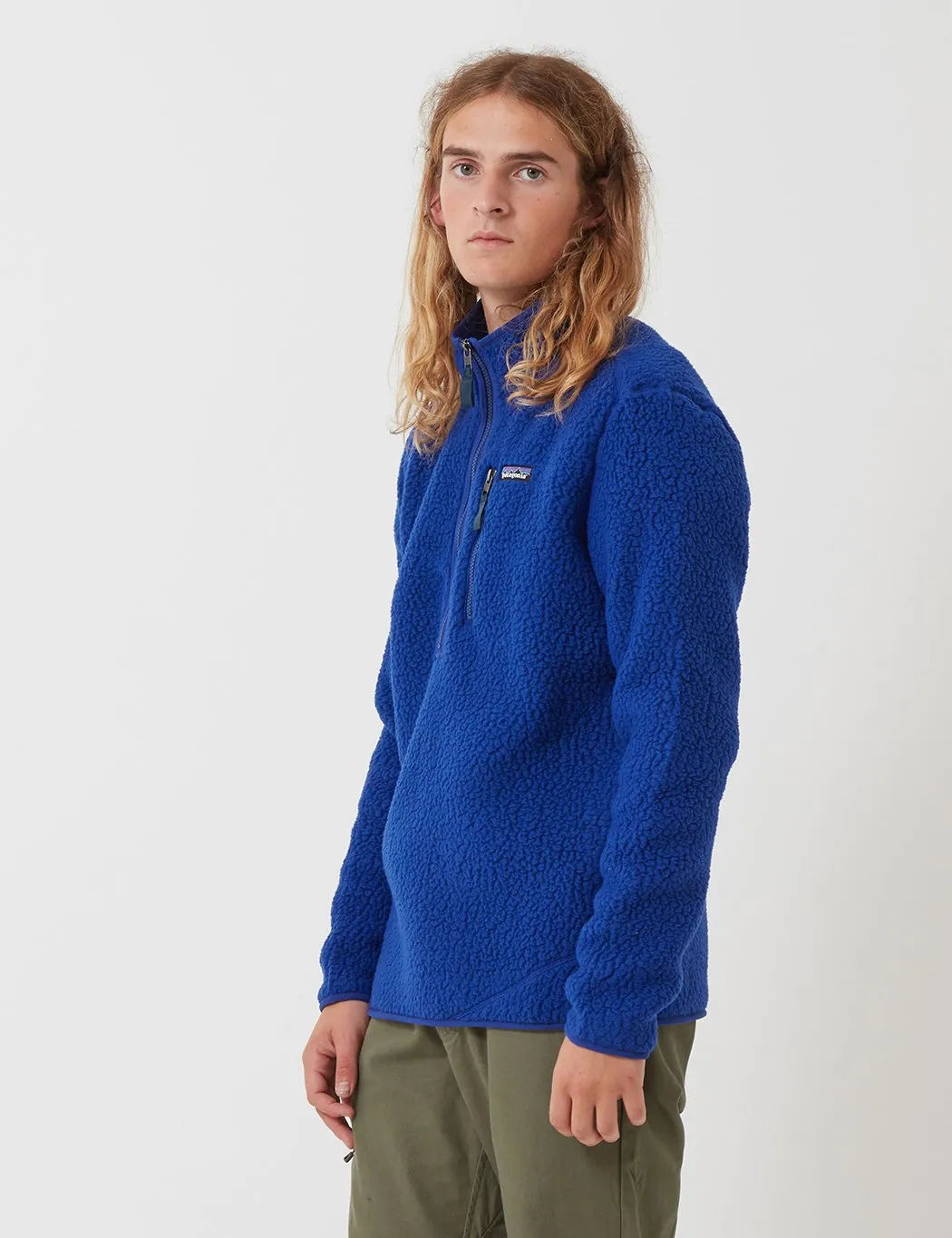 Patagonia Retro Pile Fleece Pullover - Cobalt Blue