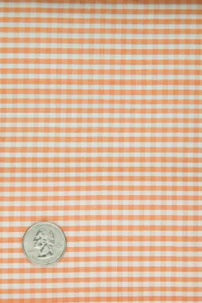 Peach Cobbler Gingham Shantung 635 Fabric