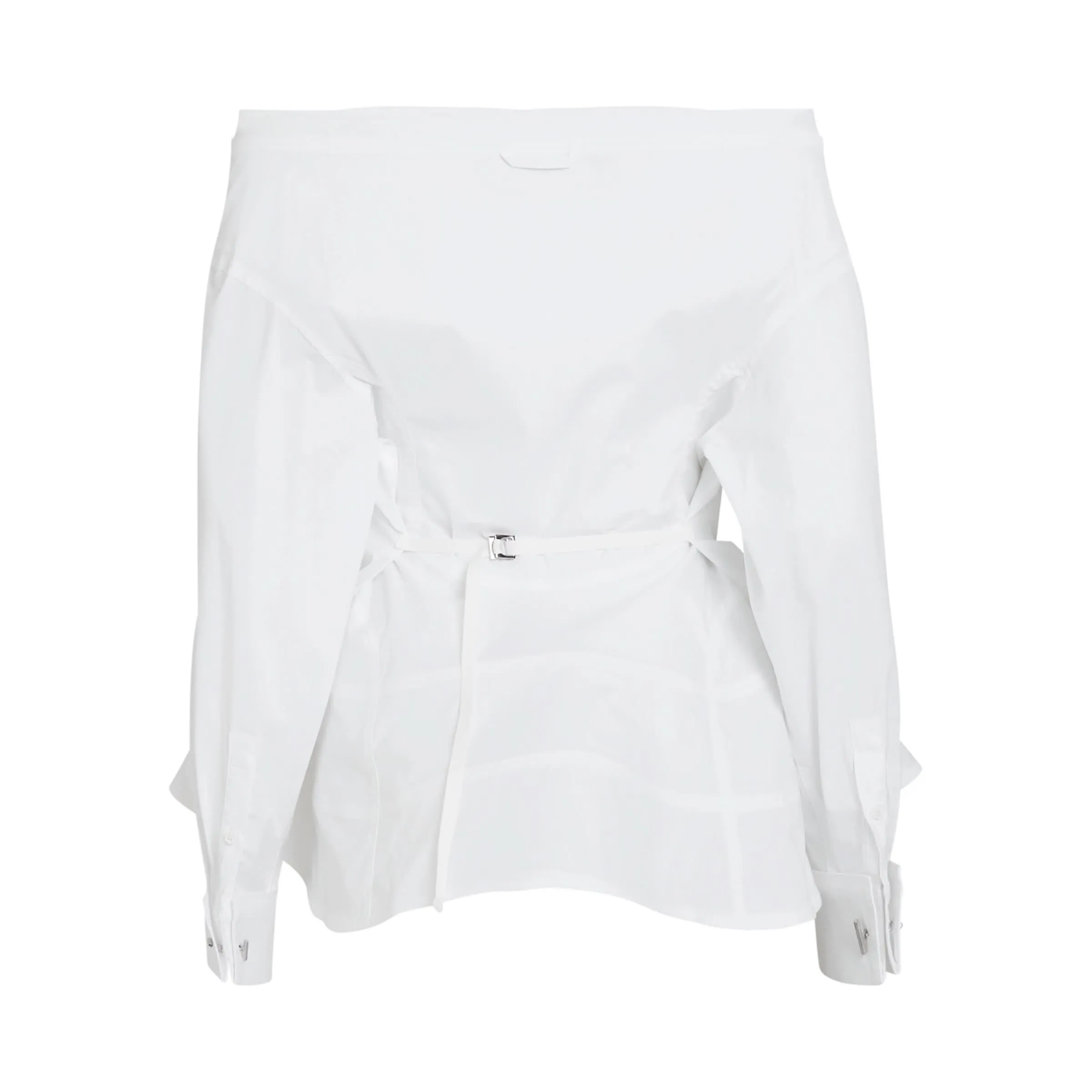 Peplo Off Shoulder Shirt in White