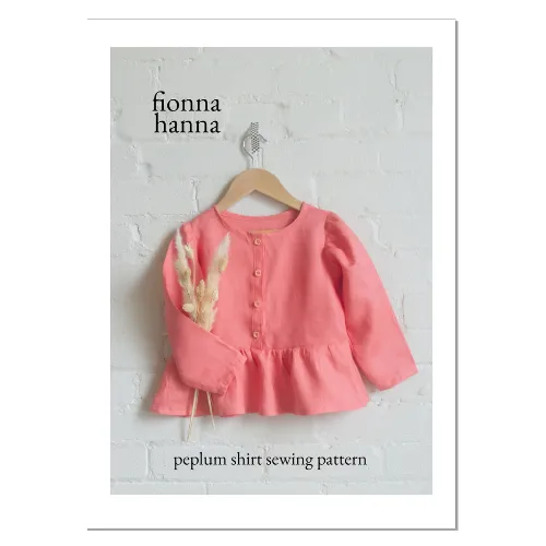 Peplum Shirt Sewing Pattern for Kids