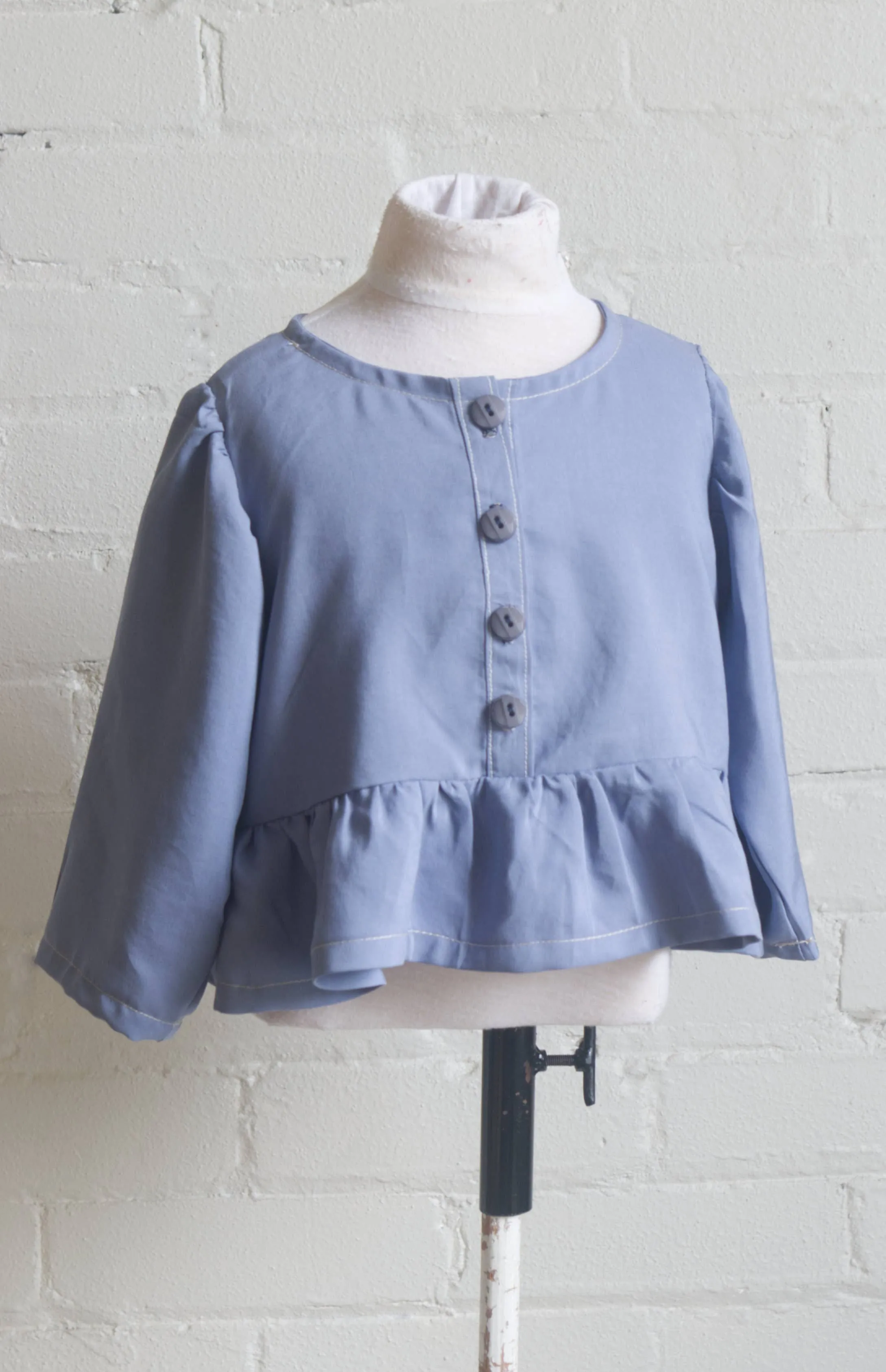 Peplum Shirt Sewing Pattern for Kids