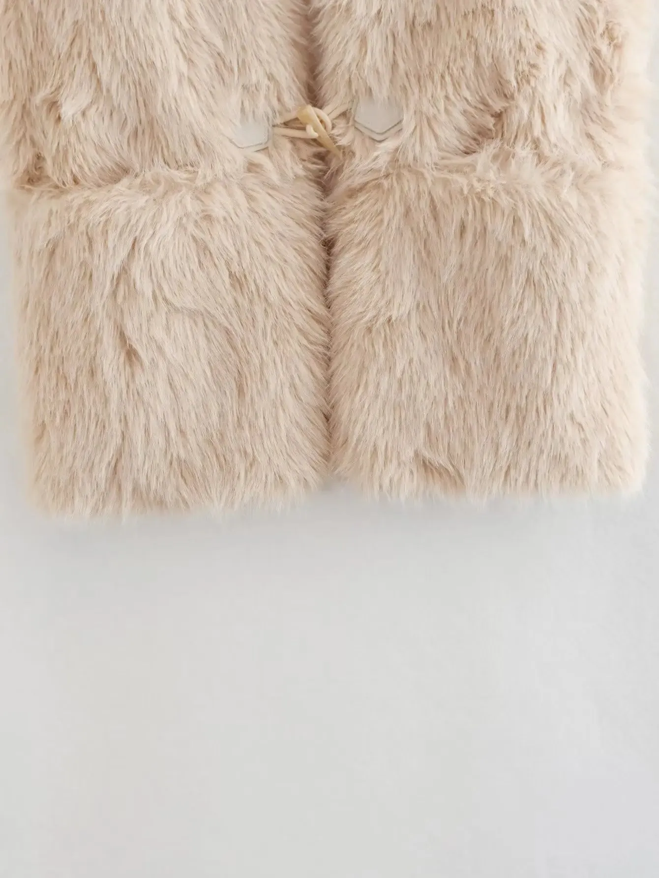 Pre Order:  Toggle Clasps Faux Fur Vest