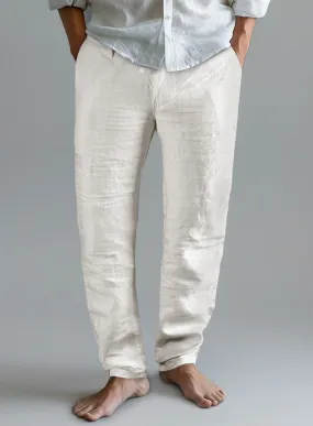 Pure Linen Drawstring Pants