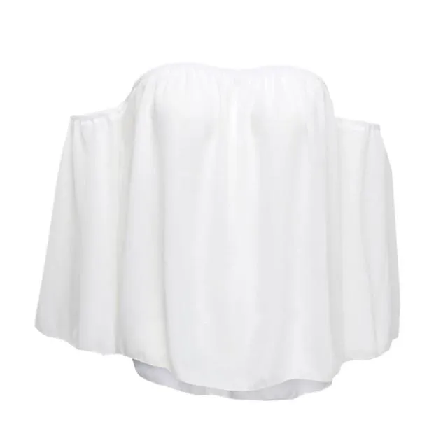 "Odette" Off Shoulder Chiffon Blouse