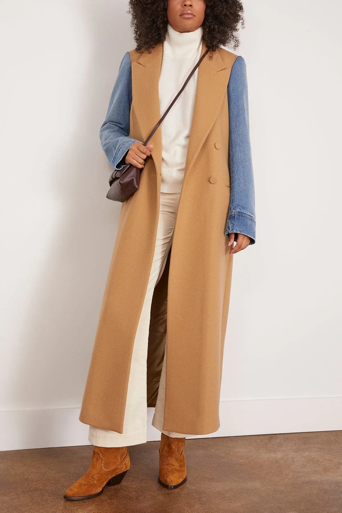 Rinko Bis Coat in Camel