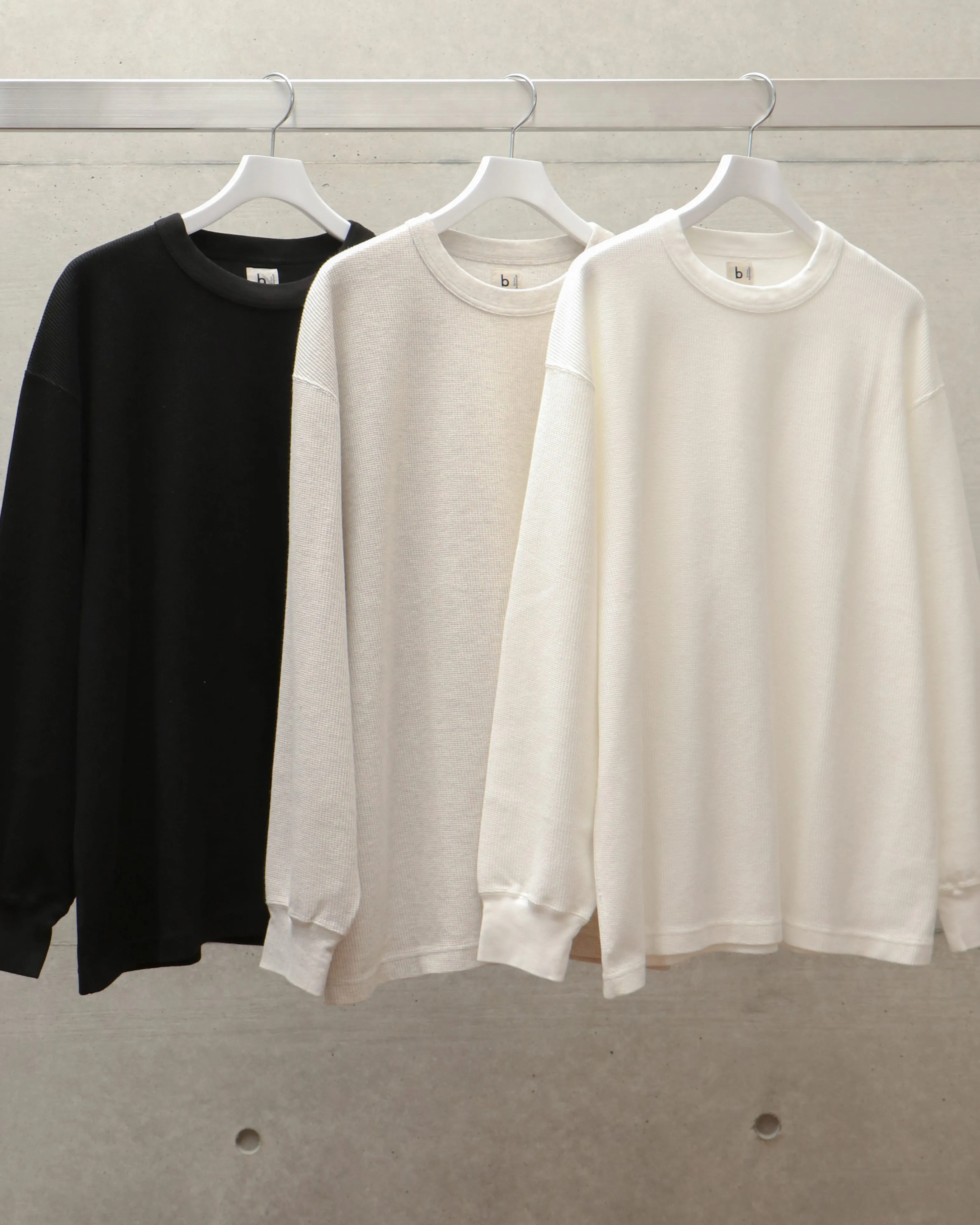 Rough&Smooth Thermal Clew-neck L/S