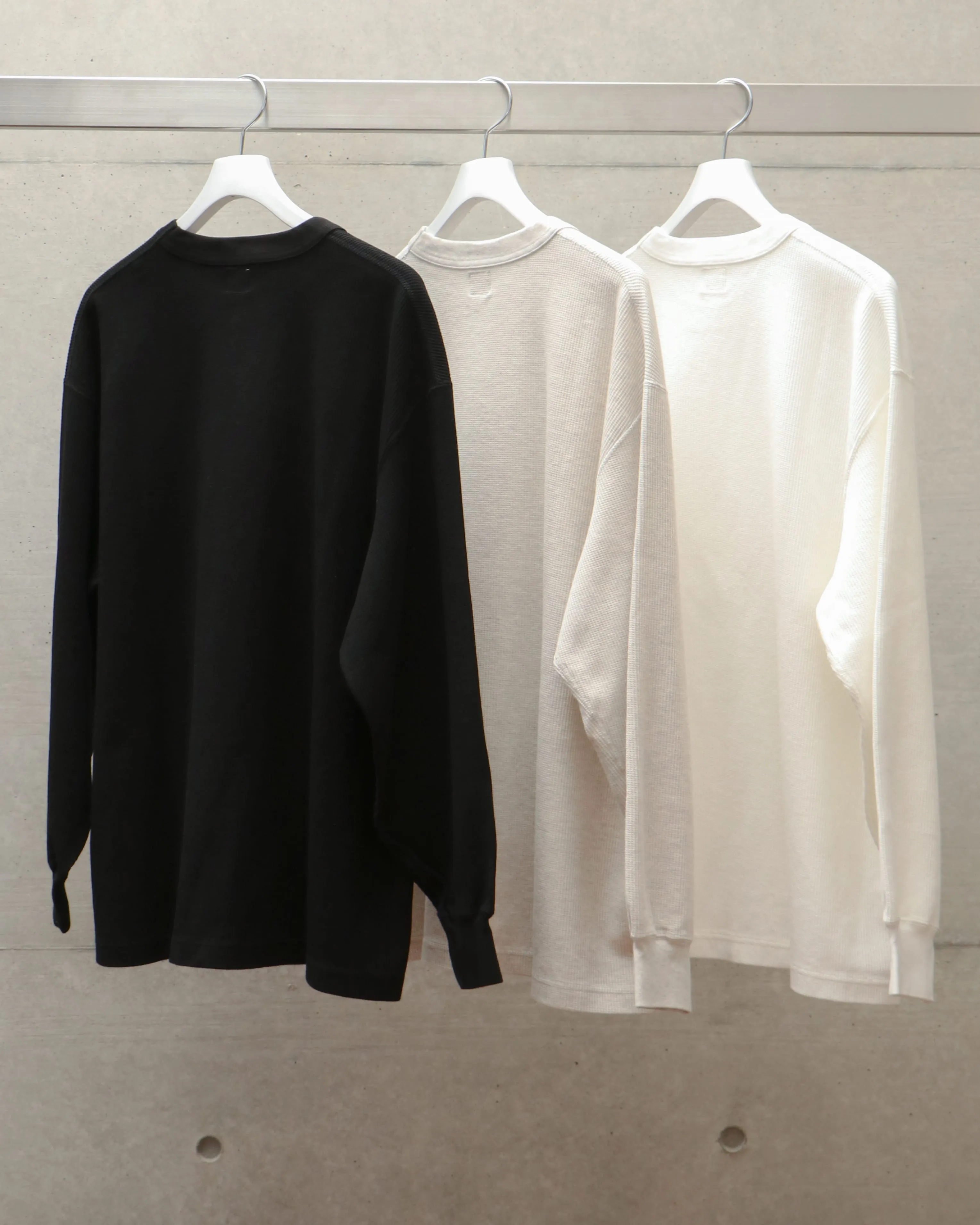 Rough&Smooth Thermal Clew-neck L/S