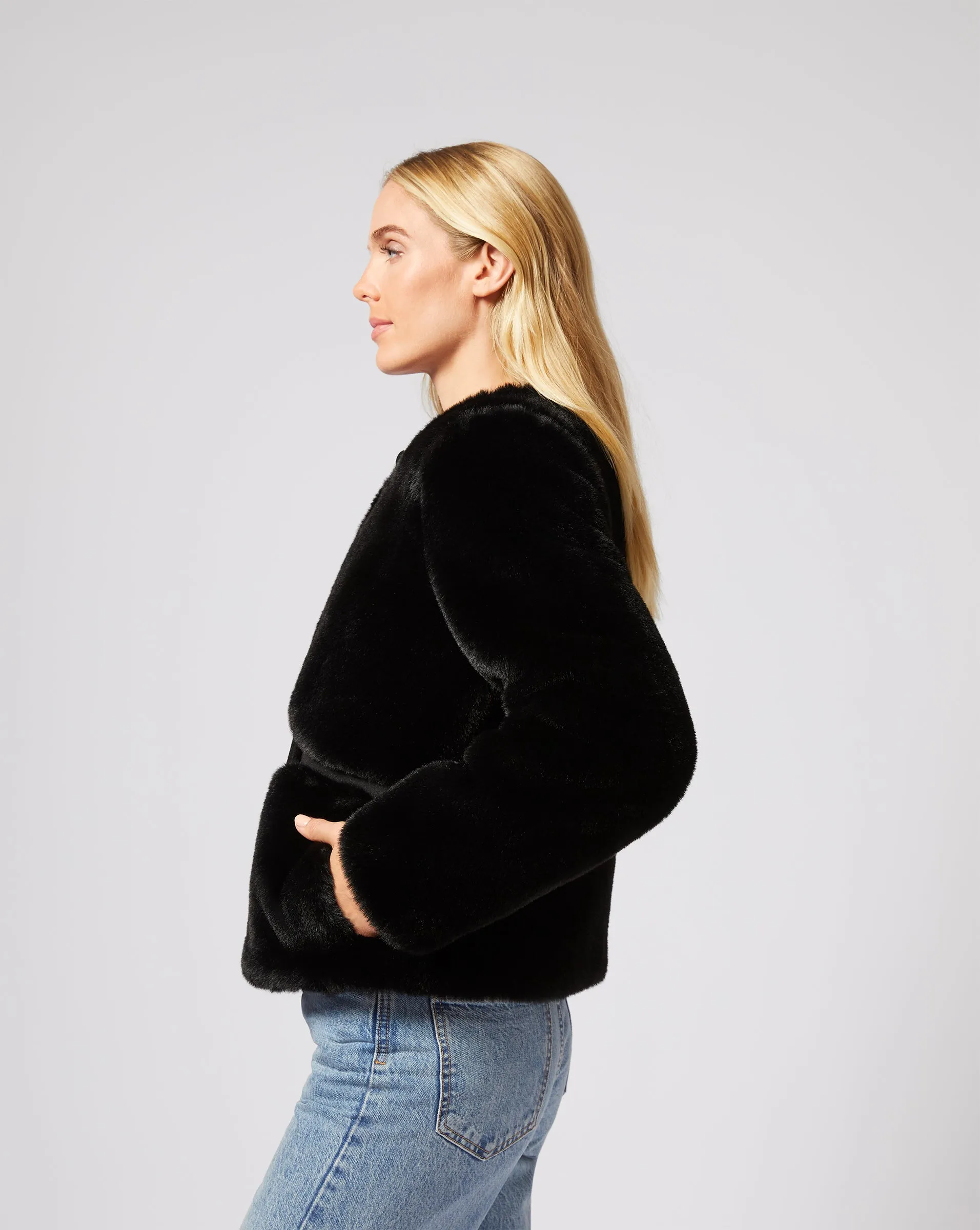 Simone Mink Faux Fur Jacket